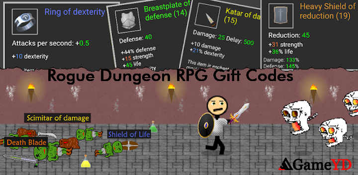 Rogue Dungeon RPG Codes 2025 (By Geometric Applications)