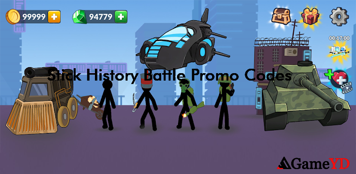 Stick History Battle Promo Codes 2025 (By Andrey Bojko)